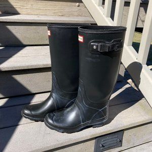 Matte Black Hunter Boots